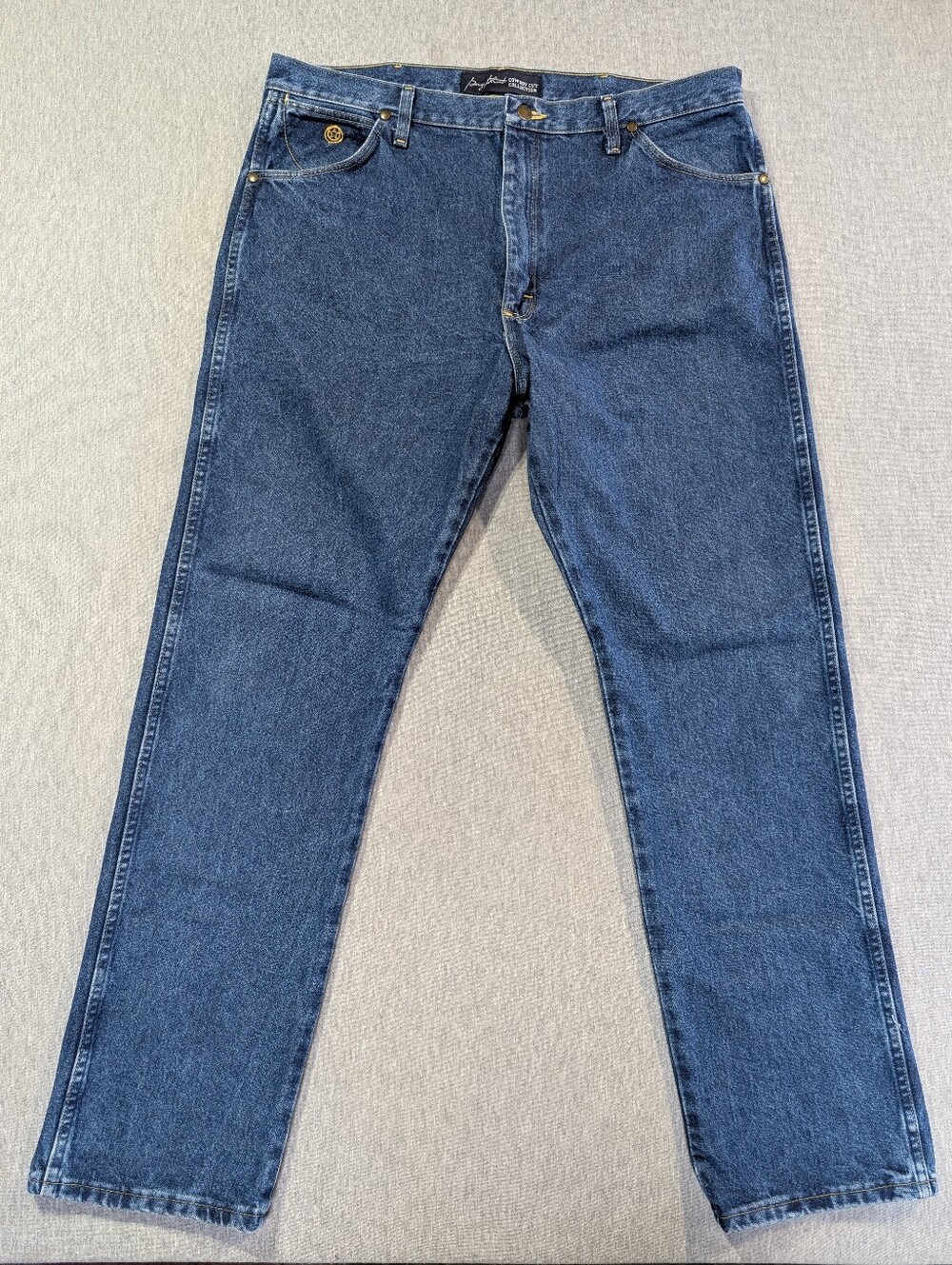 Wrangler George Strait Cowboy Cut Collection Jeans Men's 38 X 32 Blue
